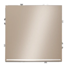 Изображение Выключатель встраиваемый VOLTUM S70 одноклавишный с подсветкой 10А (платина)